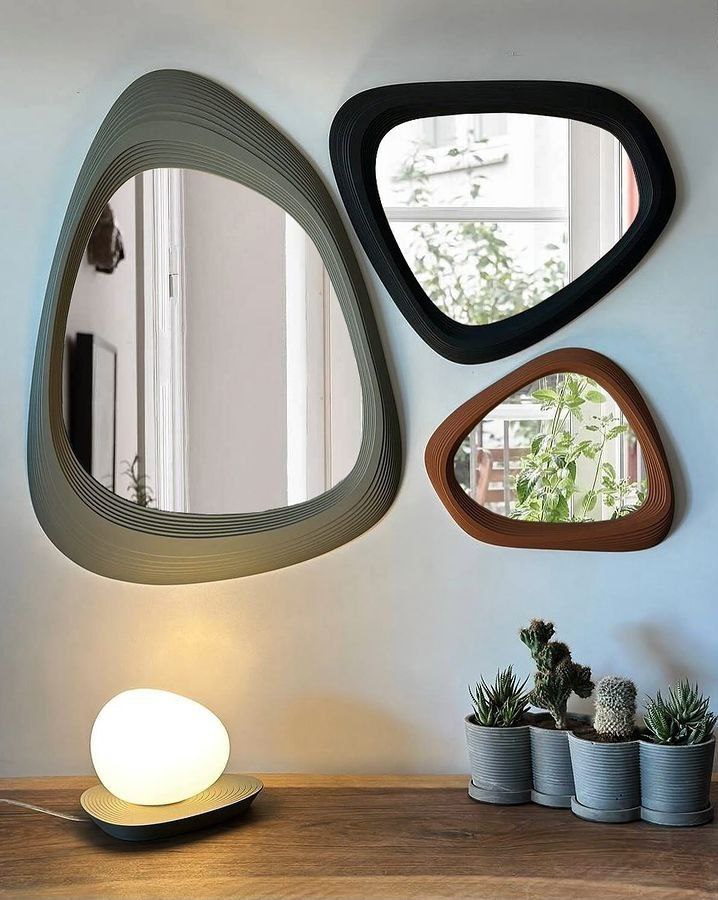 Stylish Woodern Wall Mirror